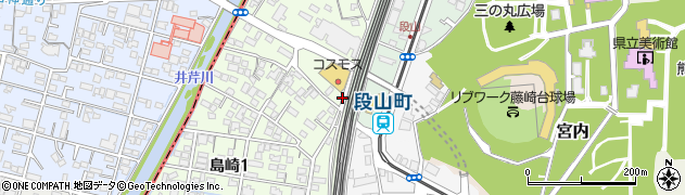 島崎1-8-10駐車場周辺の地図