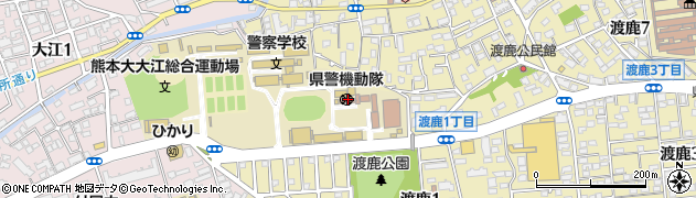熊本県警察本部警察学校周辺の地図