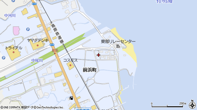 〒855-0031 長崎県島原市前浜町の地図