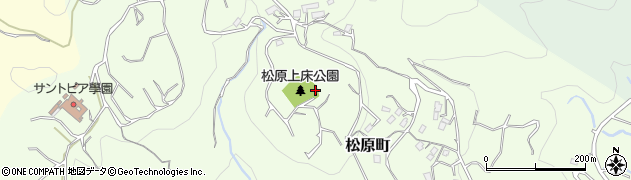 松原上床公園周辺の地図