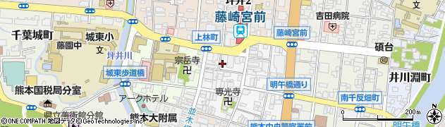 日本の書道会本部周辺の地図