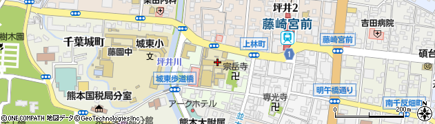熊本信愛女学院高等学校周辺の地図