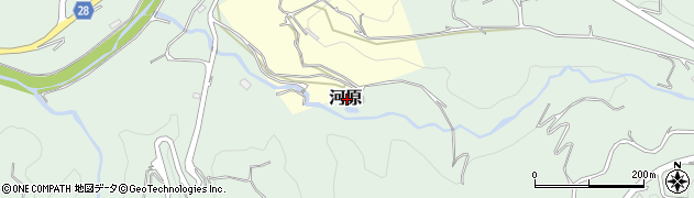 熊本県阿蘇郡西原村河原周辺の地図