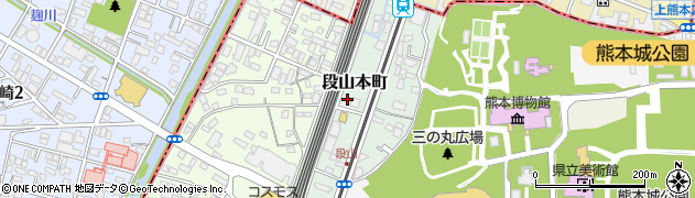 上熊本中央薬局周辺の地図
