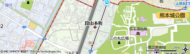 カーリース熊本日産レンタカー　本社営業所周辺の地図