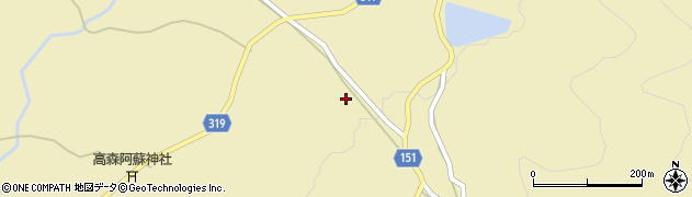 熊本県阿蘇郡高森町高森505周辺の地図