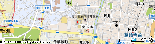 熊本中央高等学校周辺の地図