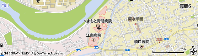 クオール薬局熊本中央店周辺の地図