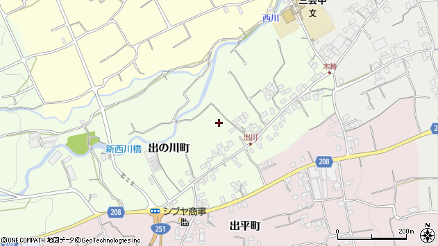 〒855-0023 長崎県島原市出の川町の地図