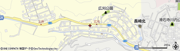 長崎県長崎市北陽町周辺の地図