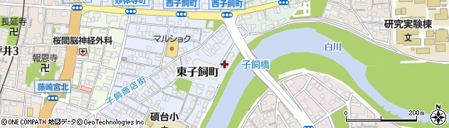 国土交通省九州地方整備局　熊本河川国道事務所白川出張所周辺の地図