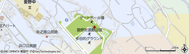 雲仙市役所　愛野運動公園周辺の地図