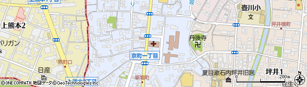 熊本地方検察庁捜査官室周辺の地図