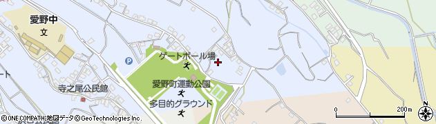 長崎県雲仙市愛野町小無田周辺の地図