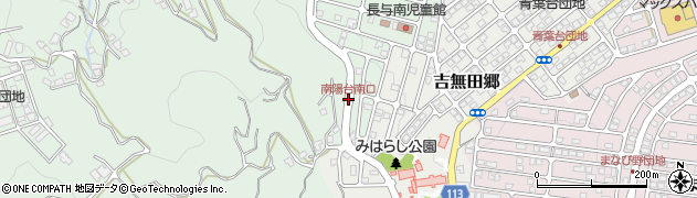 南陽台南口周辺の地図
