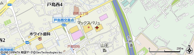 １００円ショップセリア戸島店周辺の地図