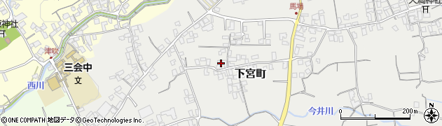 長崎県島原市下宮町周辺の地図