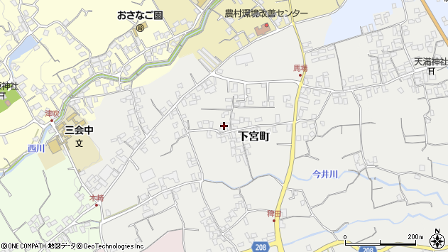 〒855-0014 長崎県島原市下宮町の地図