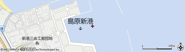 島原新港周辺の地図