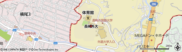 長崎学院法人事務局　総務課周辺の地図