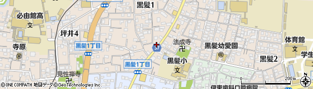 熊本県熊本市中央区黒髪1丁目8-47周辺の地図