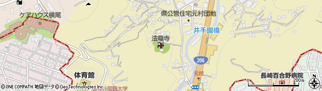 浄道山法龍寺周辺の地図
