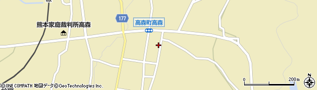熊本県阿蘇郡高森町高森1269周辺の地図