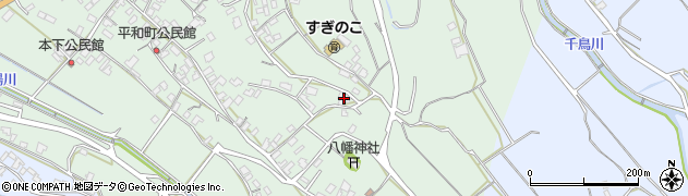 長崎県雲仙市愛野町甲466周辺の地図