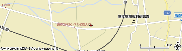 熊本県阿蘇郡高森町高森981周辺の地図