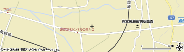 熊本県阿蘇郡高森町高森1397周辺の地図