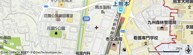 熊本製粉株式会社営業倉庫周辺の地図