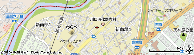セブンイレブン熊本新南部店周辺の地図
