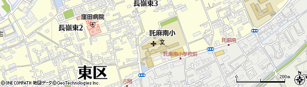 熊本市託麻南小児童育成クラブ周辺の地図
