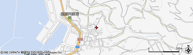 熊本県熊本市西区河内町河内1242周辺の地図