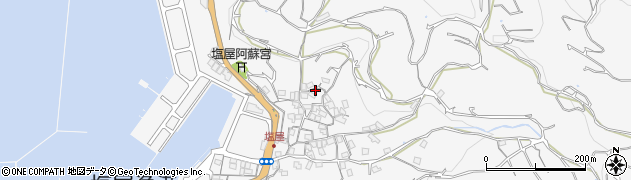 熊本県熊本市西区河内町河内1232周辺の地図