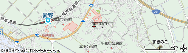 長崎県雲仙市愛野町甲381周辺の地図