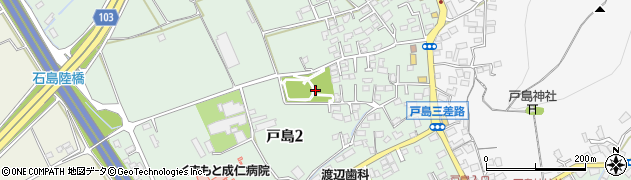 戸島杉ノ本公園周辺の地図