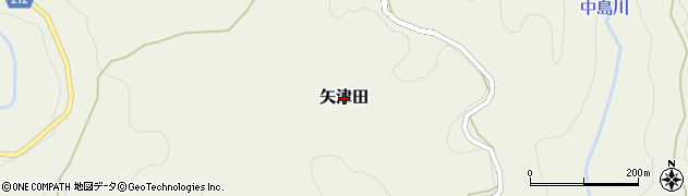 熊本県高森町（阿蘇郡）矢津田周辺の地図