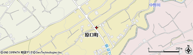 長崎県島原市原口町周辺の地図
