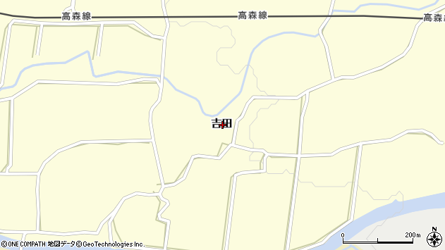 〒869-1503 熊本県阿蘇郡南阿蘇村吉田の地図