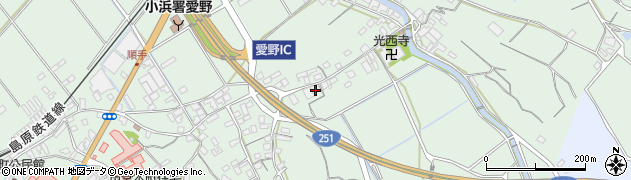 長崎県雲仙市愛野町甲287周辺の地図
