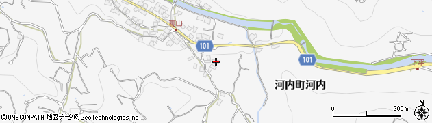 熊本県熊本市西区河内町河内366周辺の地図