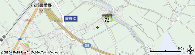 長崎県雲仙市愛野町舟津周辺の地図