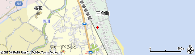 長崎県島原市三会町1720周辺の地図