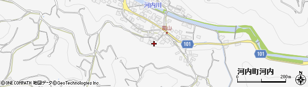 熊本県熊本市西区河内町河内1722周辺の地図