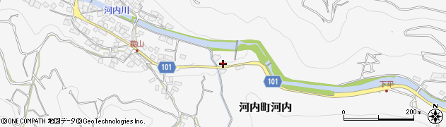 熊本県熊本市西区河内町河内1796周辺の地図