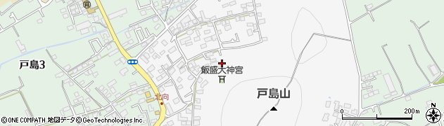 熊本県熊本市東区戸島本町周辺の地図