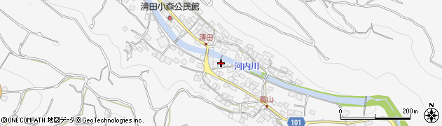 熊本県熊本市西区河内町河内1894周辺の地図