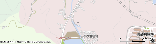 小ケ倉ダム周辺の地図
