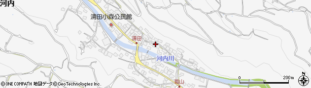 熊本県熊本市西区河内町河内3061周辺の地図